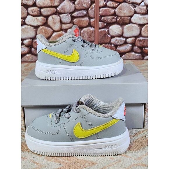 Nike AF1 Force 1 Size 4C Gray #A18 - Picture 3 of 9